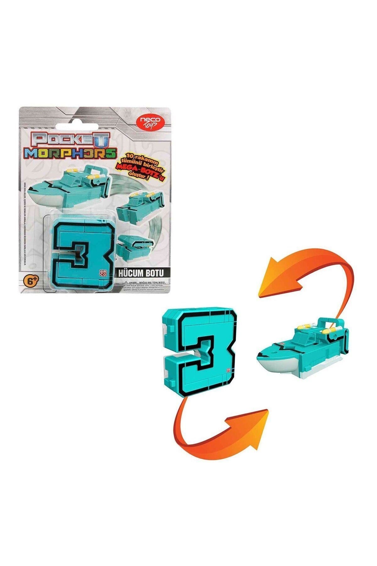 Pocket Morphers-Dönüşebilen Numaralar-PM/6888-1 Adet Fiyatıdır-Çeşitli Figürler