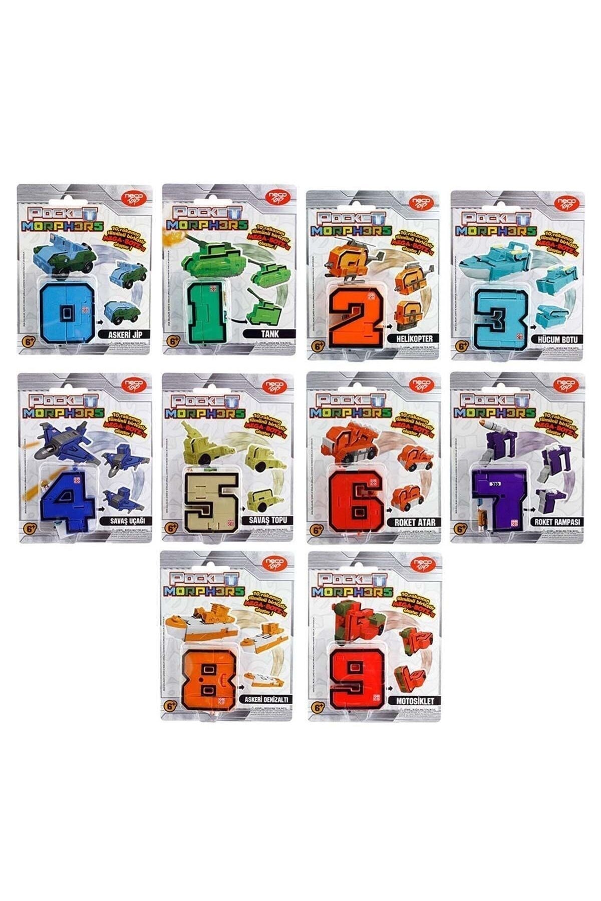 Pocket Morphers-Dönüşebilen Numaralar-PM/6888-1 Adet Fiyatıdır-Çeşitli Figürler