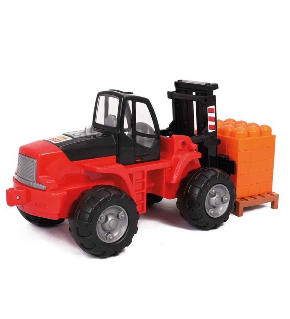 Polesie Kutulu Paletli Forklift 30 Parça Blok-Oyuncak Arabalar ve Kamyonlar