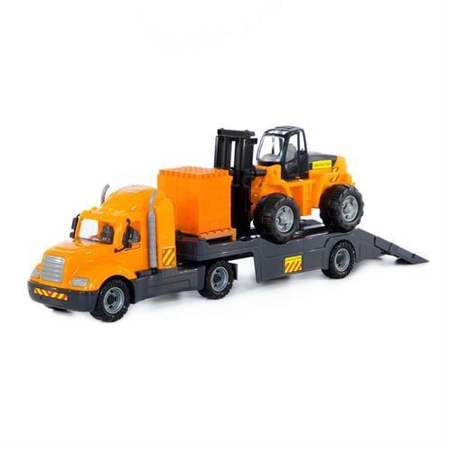 Polesie Mike Taşıyıcı Forklift Yapı Seti Super Miks 30 Parça Kutuda 55699-Oyuncak Arabalar ve Kamyonlar