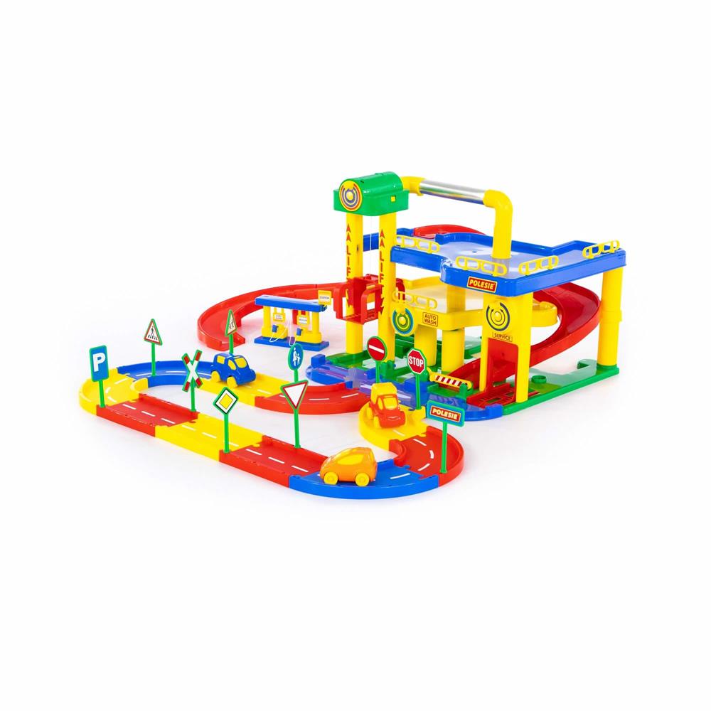 Polesie Street Oyuncak Garaj Otopark Seti 37831-Araba Garaj ve Setleri