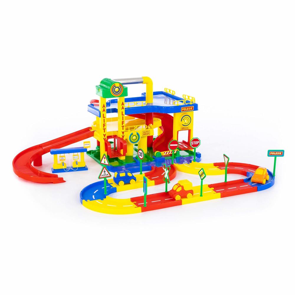 Polesie Street Oyuncak Garaj Otopark Seti 37831-Araba Garaj ve Setleri