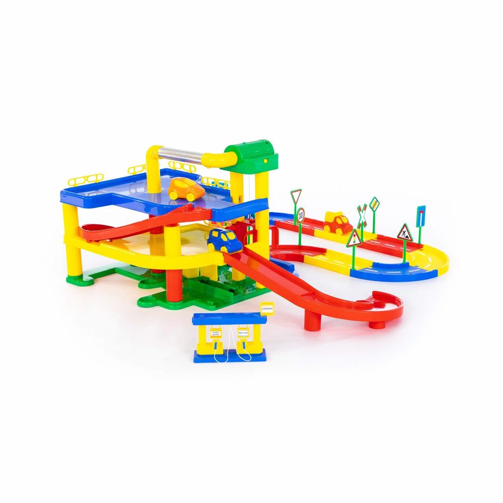 Polesie Street Oyuncak Garaj Otopark Seti 37831-Araba Garaj ve Setleri