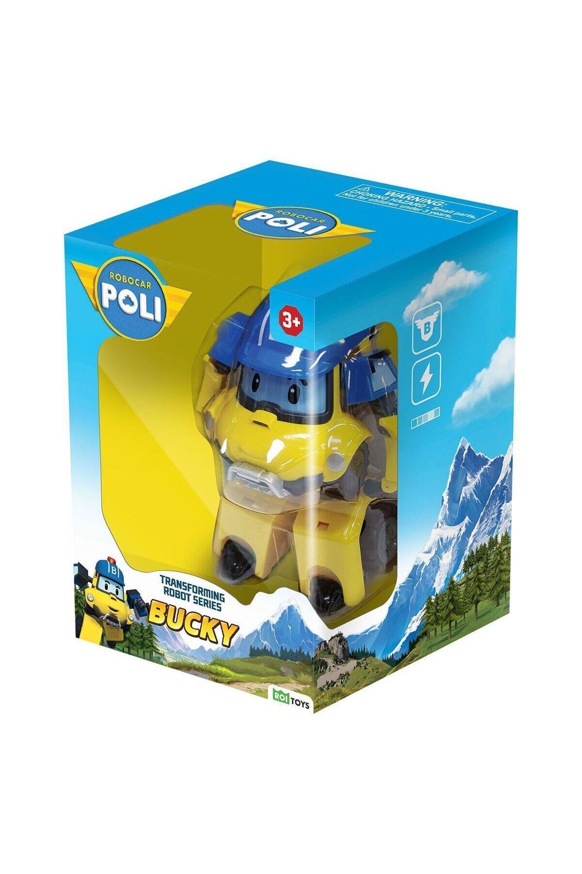 POLI MRT-0655 Robocar Transforming Robot Figür Bucky-Karakter Figürleri