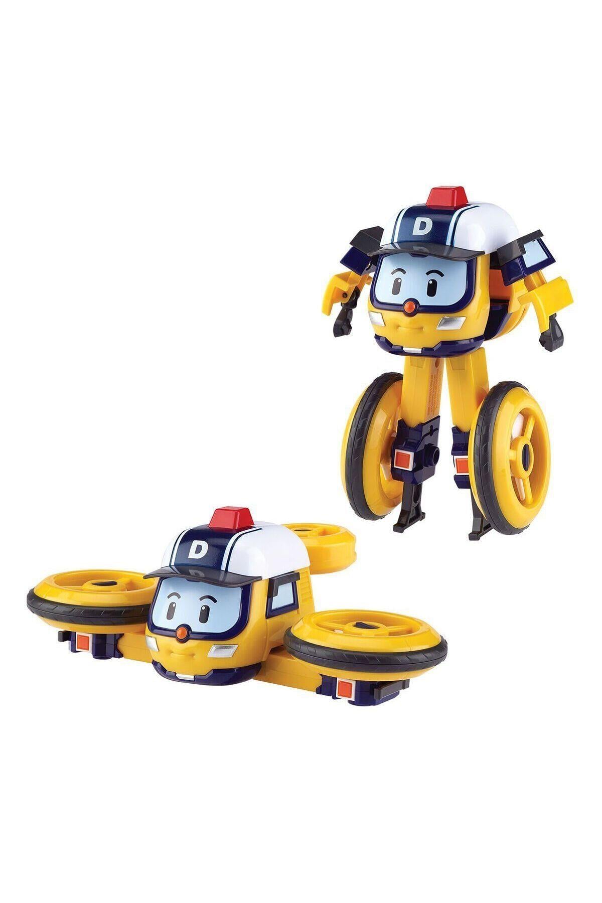 POLI MRT-0656 Robocar Transforming Robot Figür Droney -Necotoys-Karakter Figürleri