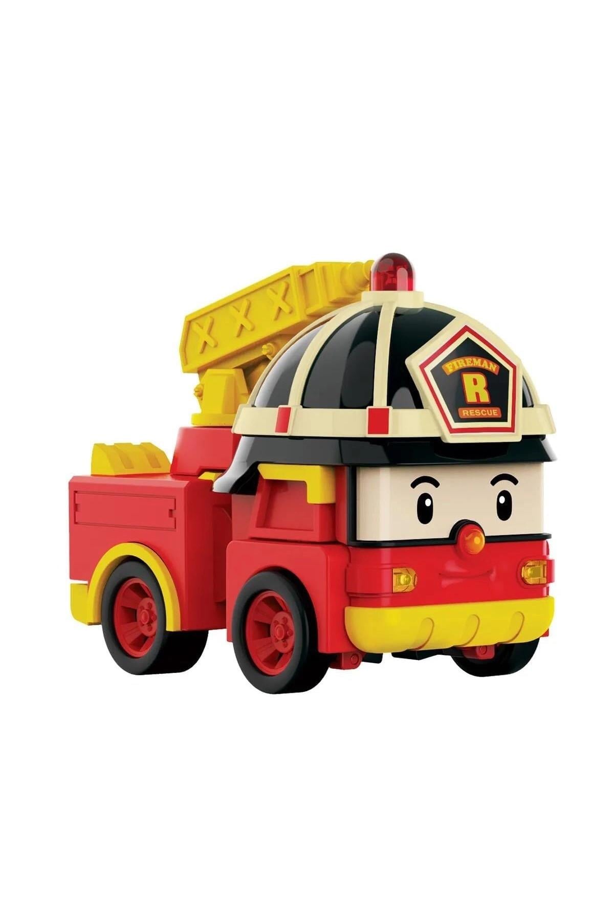 POLI MRT-686 Sesli ve Işıklı Robocar Poli Büyük Transforming Robot Roy -Necotoys-Karakter Figürleri