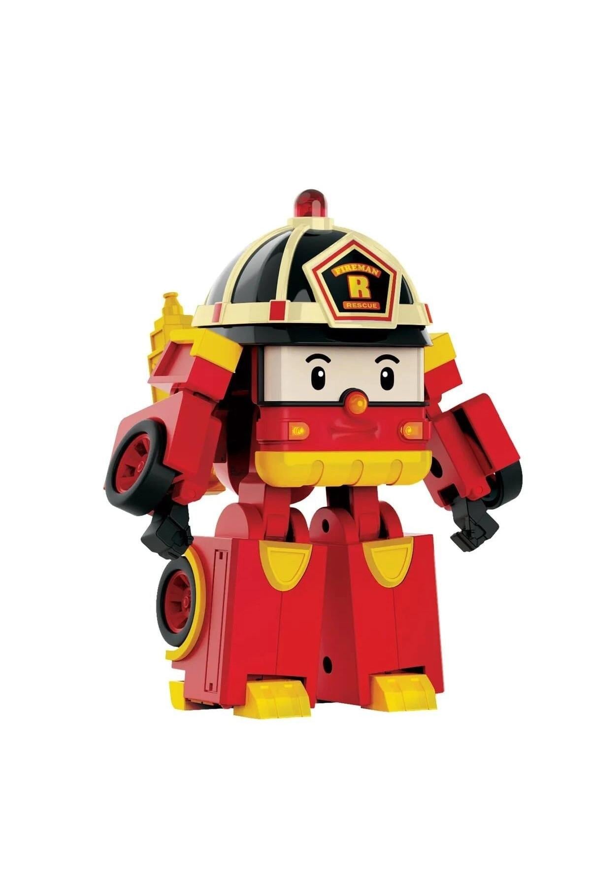 POLI MRT-686 Sesli ve Işıklı Robocar Poli Büyük Transforming Robot Roy -Necotoys-Karakter Figürleri