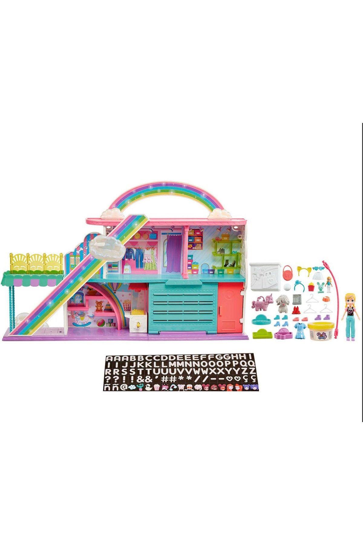 Polly Pocket Gökkuşağı Alışveriş Merkezi Oyun Seti HHX78-Oyuncak Bebekler