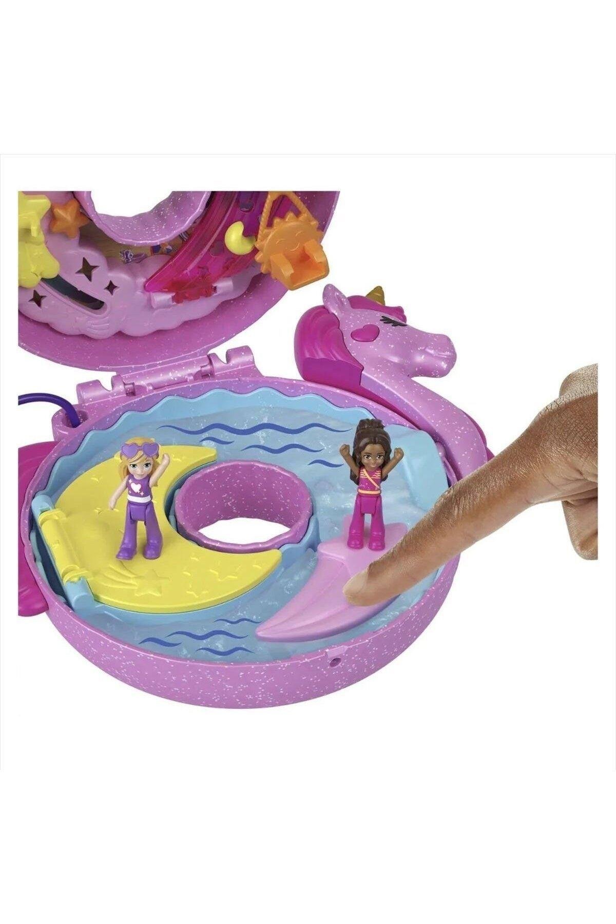 Polly Pocket HKV34 Polly Pocket Unicorn Temalı Oyun Seti-Oyuncak Bebekler