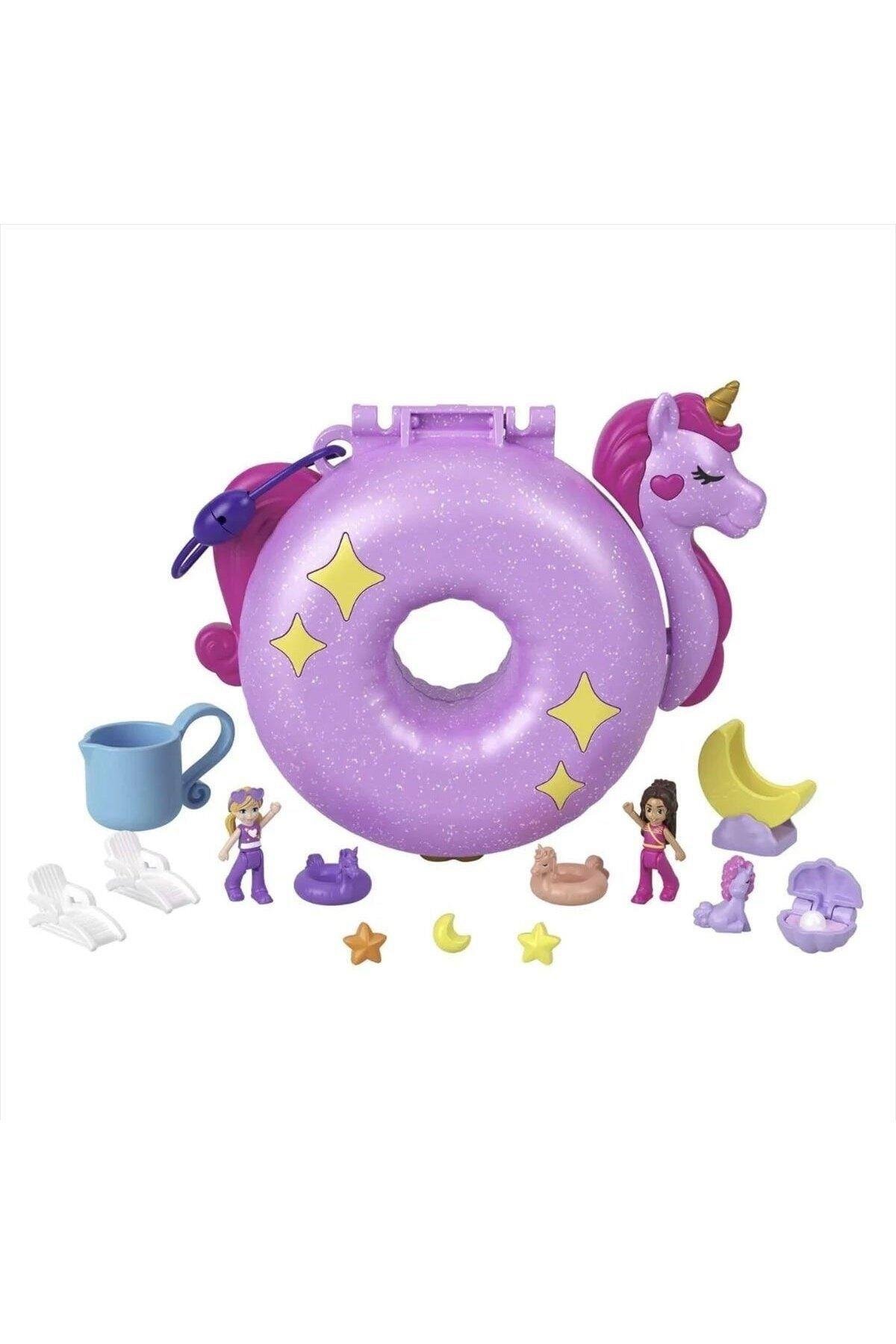 Polly Pocket HKV34 Polly Pocket Unicorn Temalı Oyun Seti-Oyuncak Bebekler