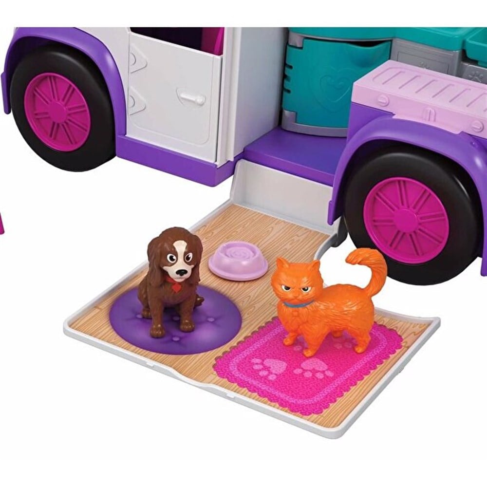 POLLY POCKET MOBIL VETERINER KLINIGI ARACI 2-Kız Rol Oyuncakları