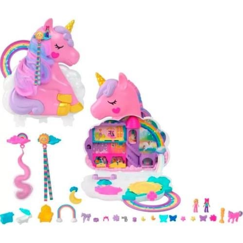 Polly Pocket Tek Boynuzlu Atın Gökkuşağı Salonu HKV51-Çeşitli Figürler