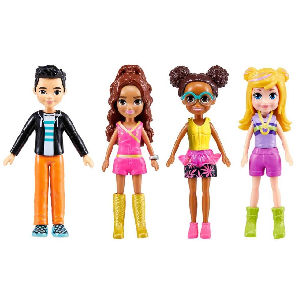 Polly Pocket ve Arkadaşları Kombin Eğlencesi Oyun Seti HKW10-Oyuncak Bebekler
