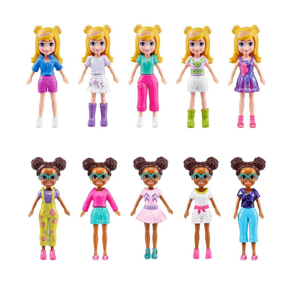 Polly Pocket ve Arkadaşları Kombin Eğlencesi Oyun Seti HKW10-Oyuncak Bebekler
