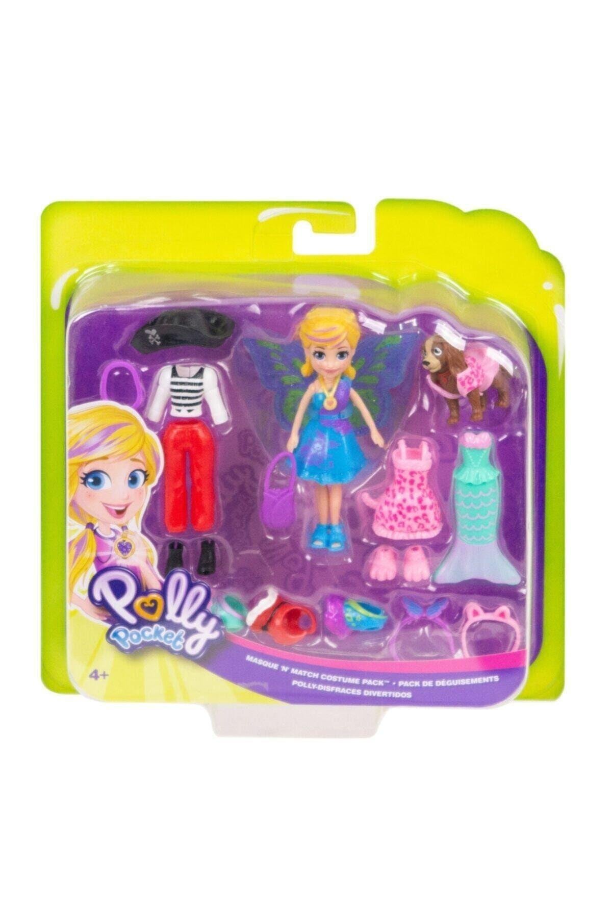 Polly Pocket Ve Hayvan Dostu Kostüm Giyiyor Oyun Seti Gdm15-Oyuncak Bebekler