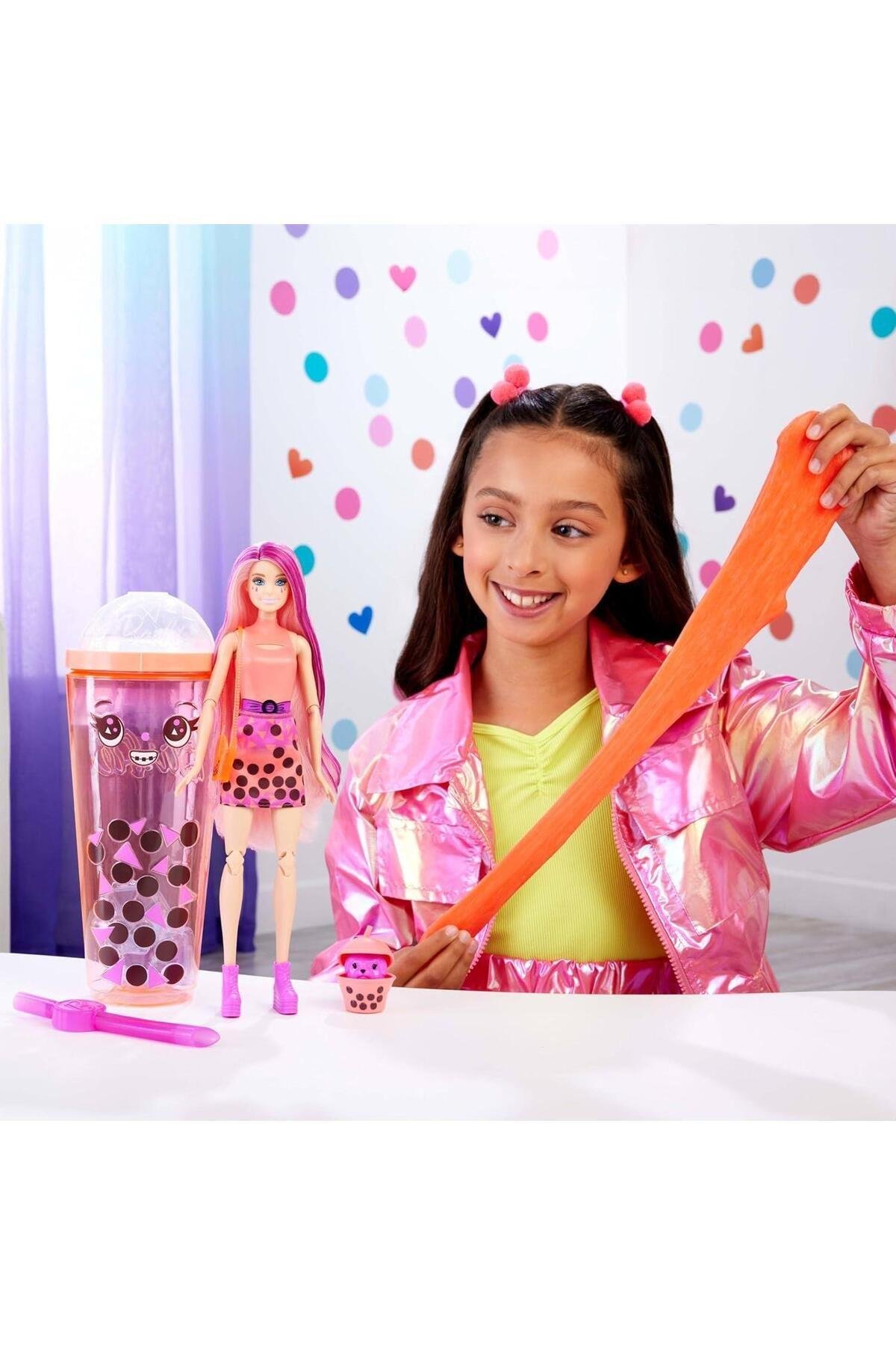 Pop Reveal Barbie Boba Series - Mango Mochi | HTJ22-Oyuncak Bebekler