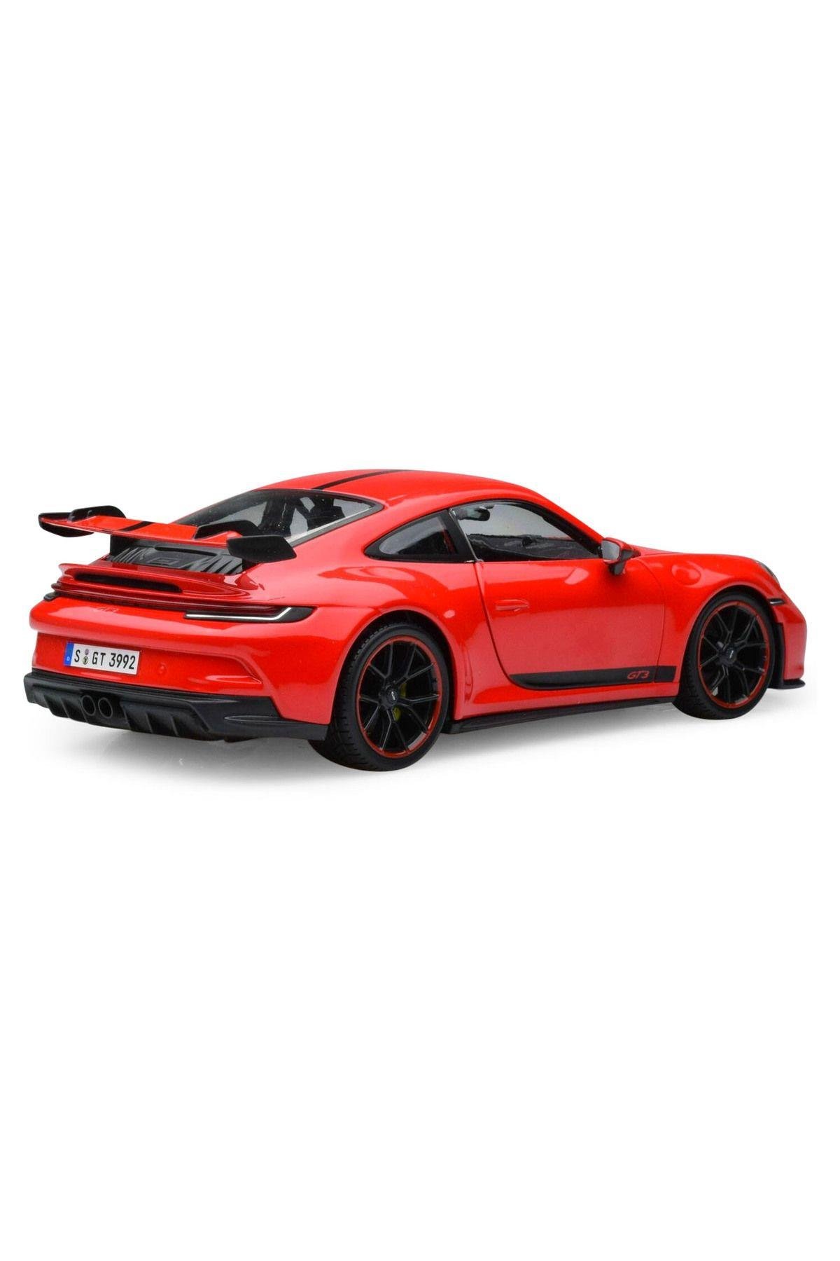Porsche 911 Gt3 Model Araba 1/18 - Kırmızı-Maket Araçlar