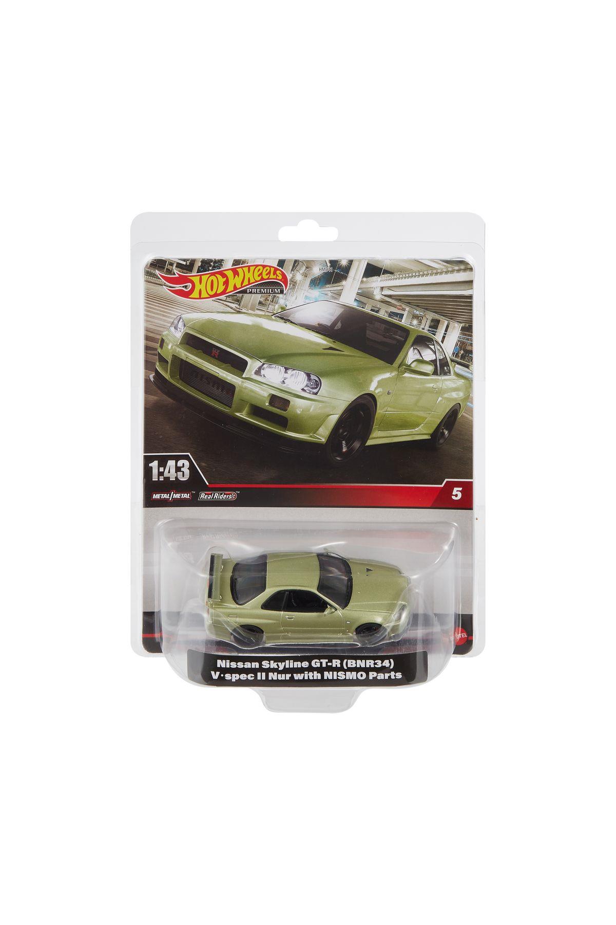 PREMIUM 1:43 Ölçek Nissan Skyline GT-R (BNR34) V Spec with NISMO Parts-Oyuncak Arabalar ve Kamyonlar