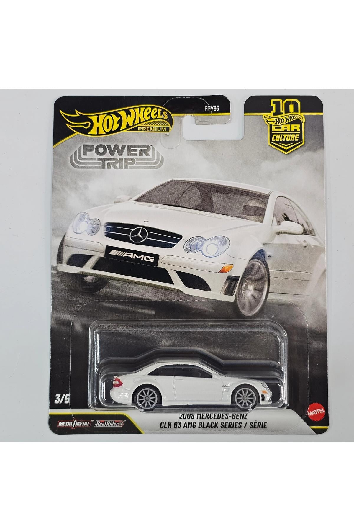 premium 2008 mercedes-benz clk 63 amg power trip model araba diecast araba koleksiyon-Maket Araçlar