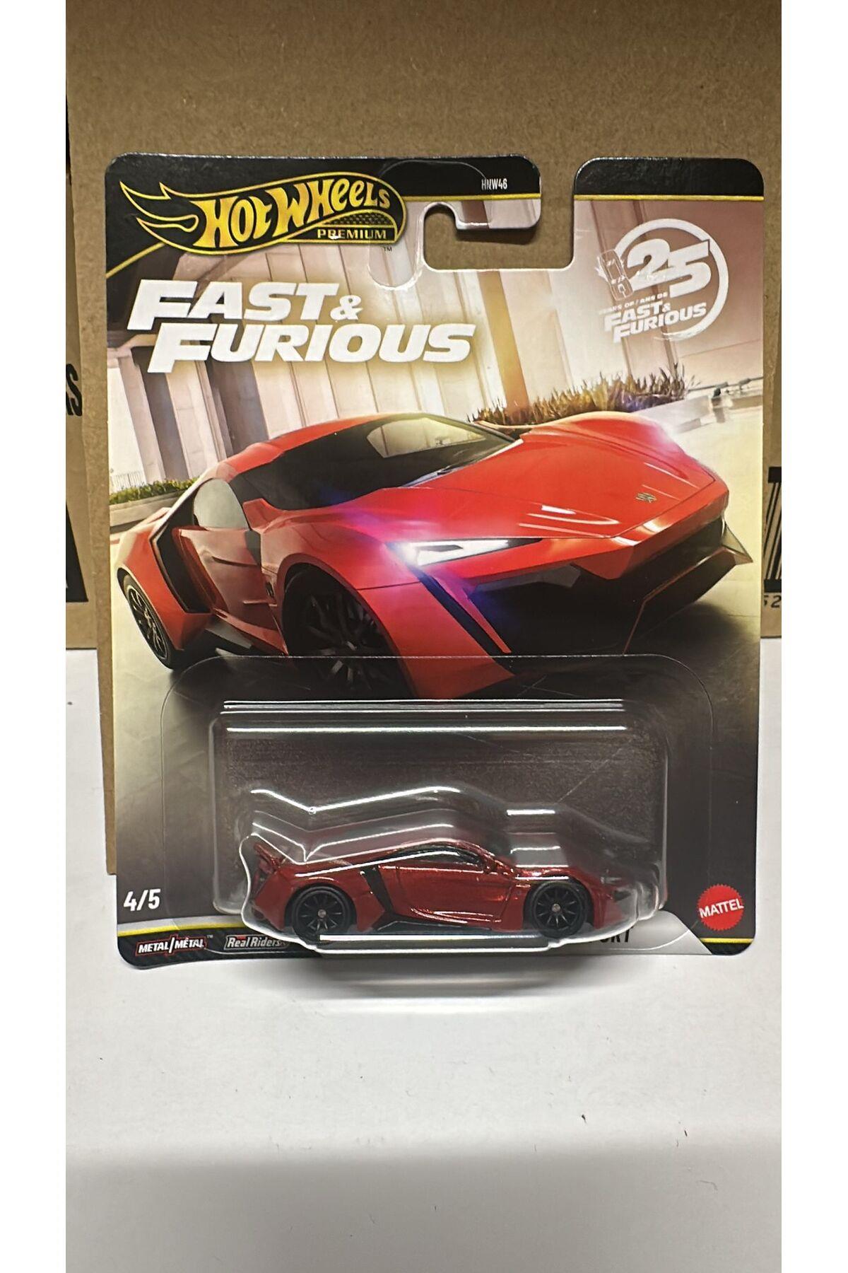 Premium 2026 Fast And Furious 25. Yıl 5'li Set HNW46 979N-Oyuncak Arabalar ve Kamyonlar