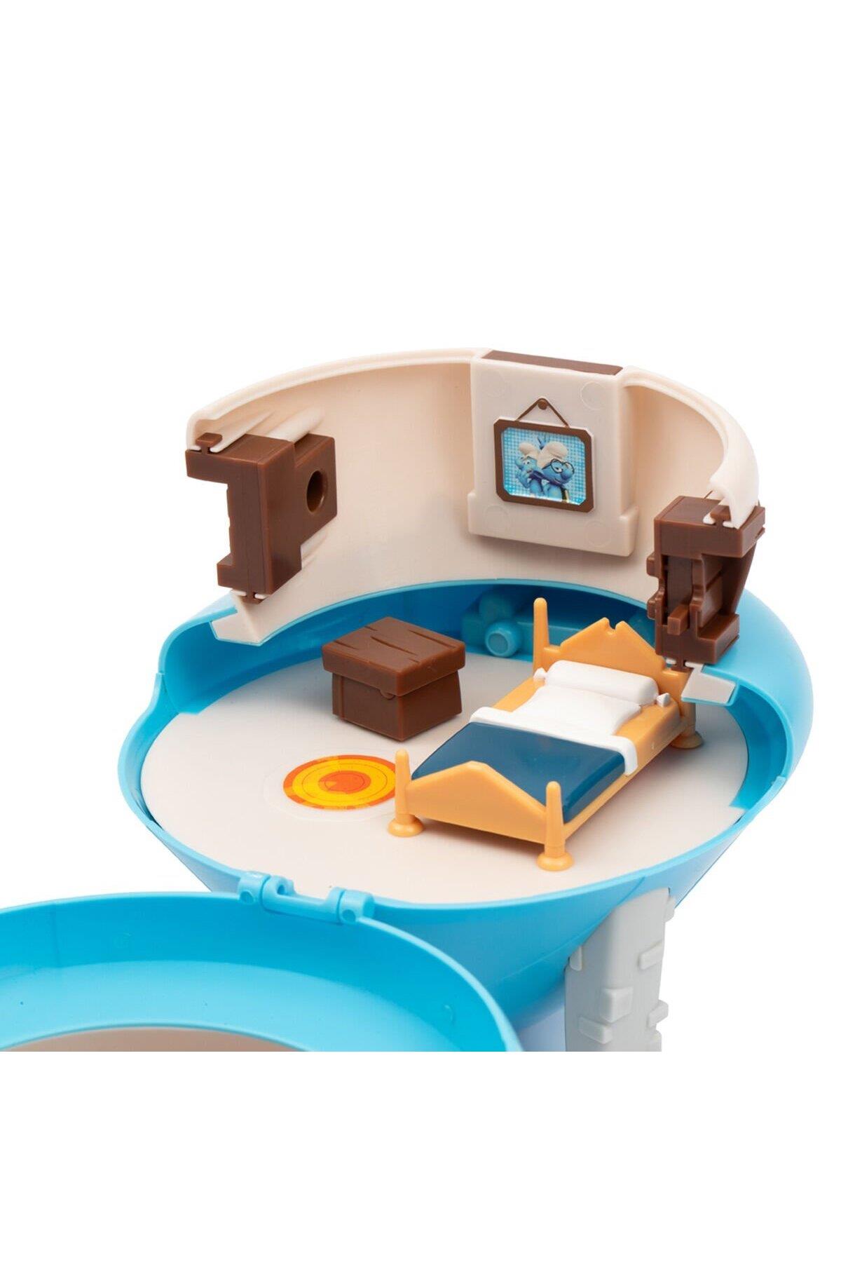 PUF48000 Şirinler Gözlüklü Şirinin Mantar Evi Oyun Seti-Çeşitli Figürler