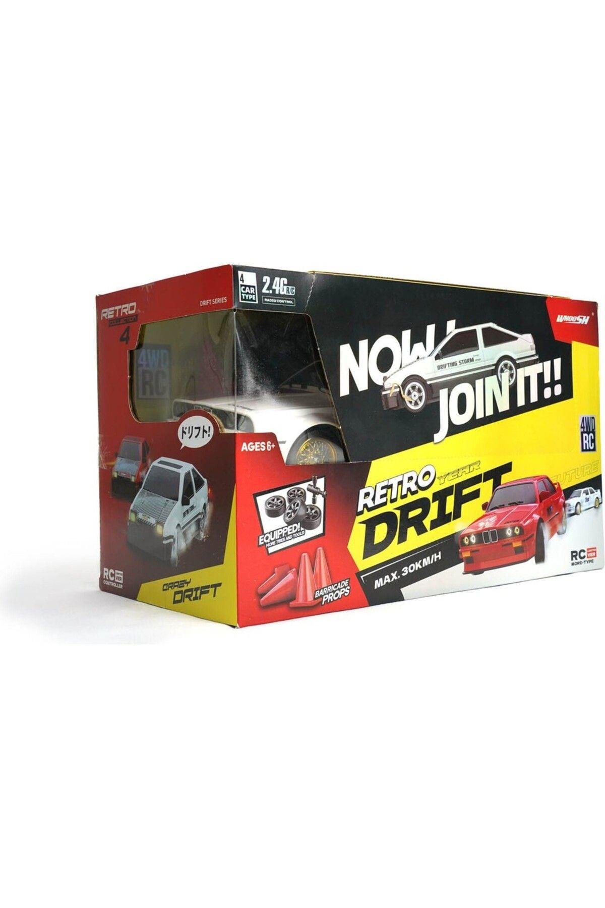 Retro Drift 1:16 Ölçek 2.4g Rc Araba 7.4V Şarj Edilebilir-Uzaktan Kumandalı Araçlar