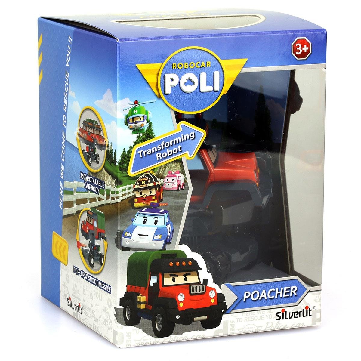 Robocar Poli Hareketli Figür - Poacher-Karakter Figürleri