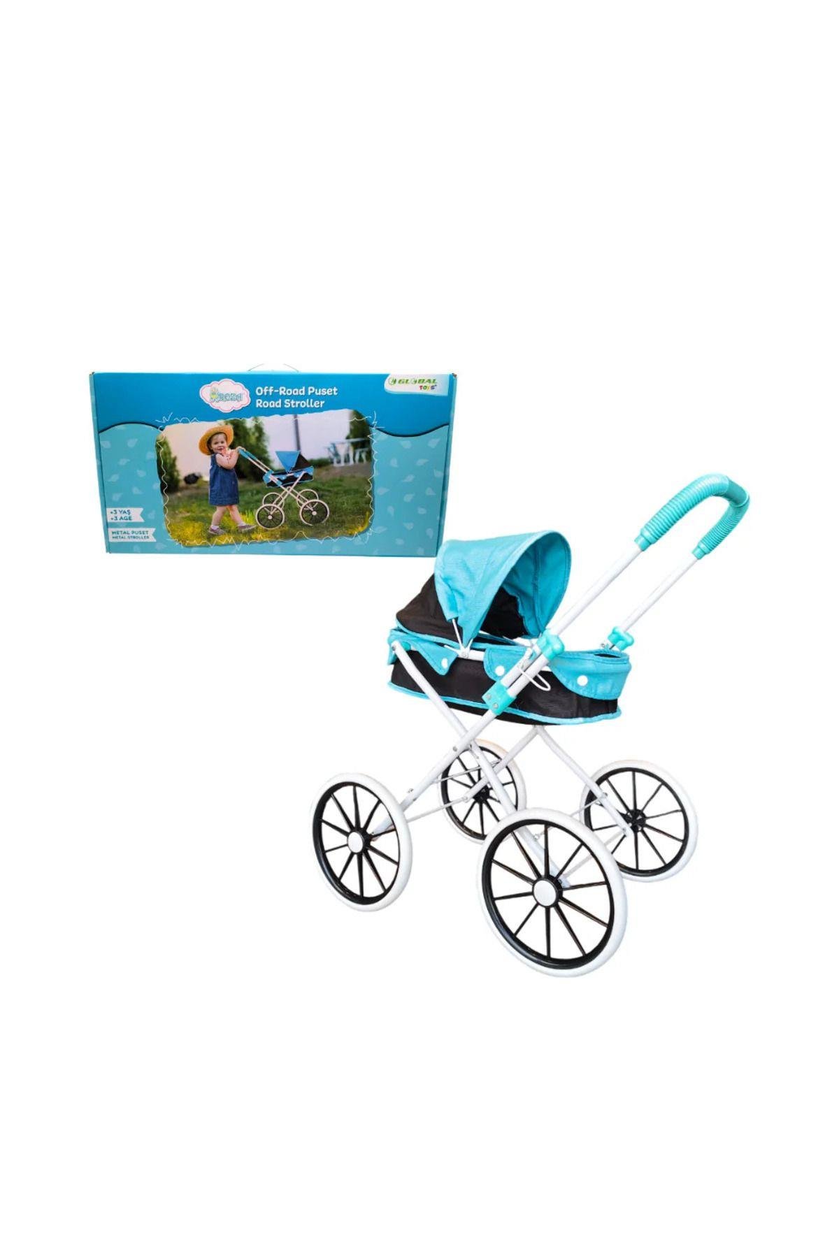 Roza Metal Puset-Kız Rol Oyuncakları