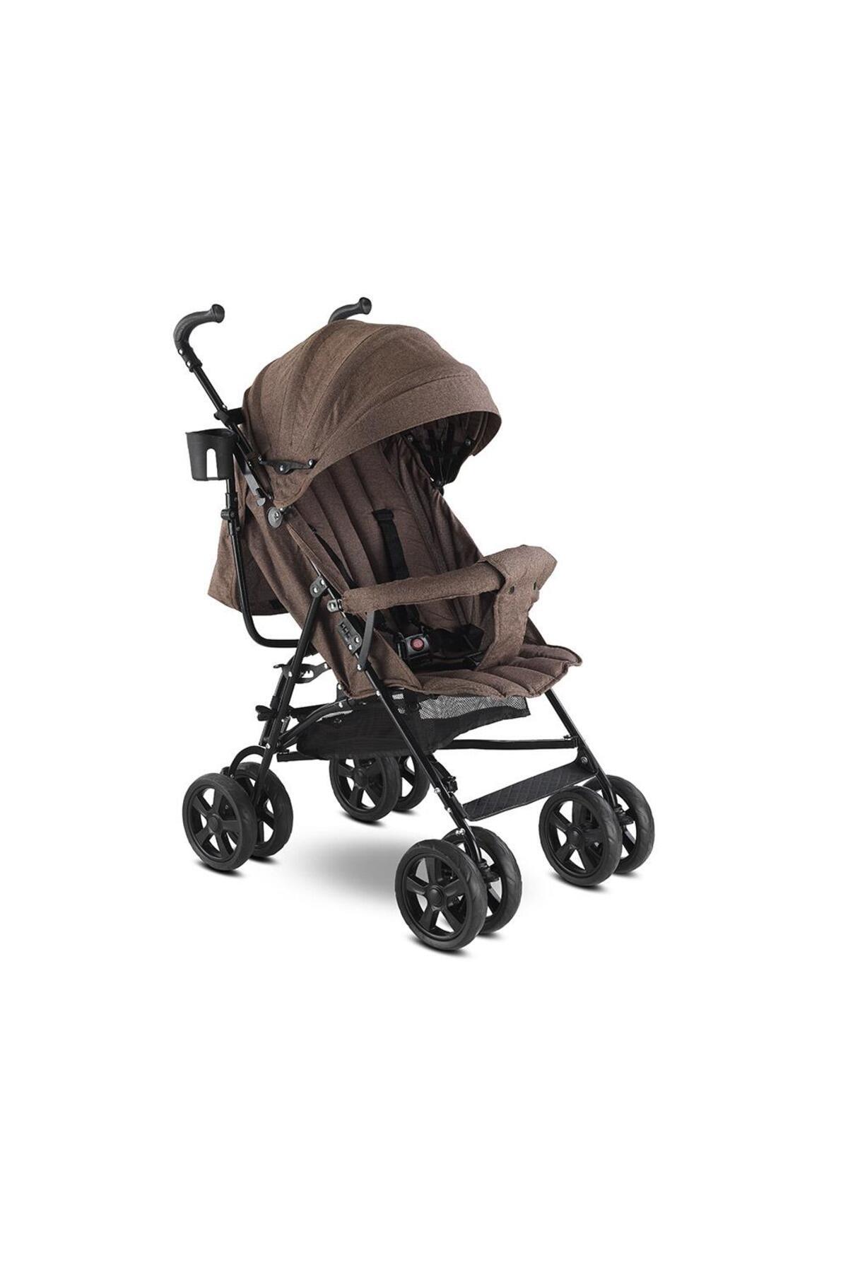 Sa7 Baston Bebek Arabası Kahve-Bebek Arabaları