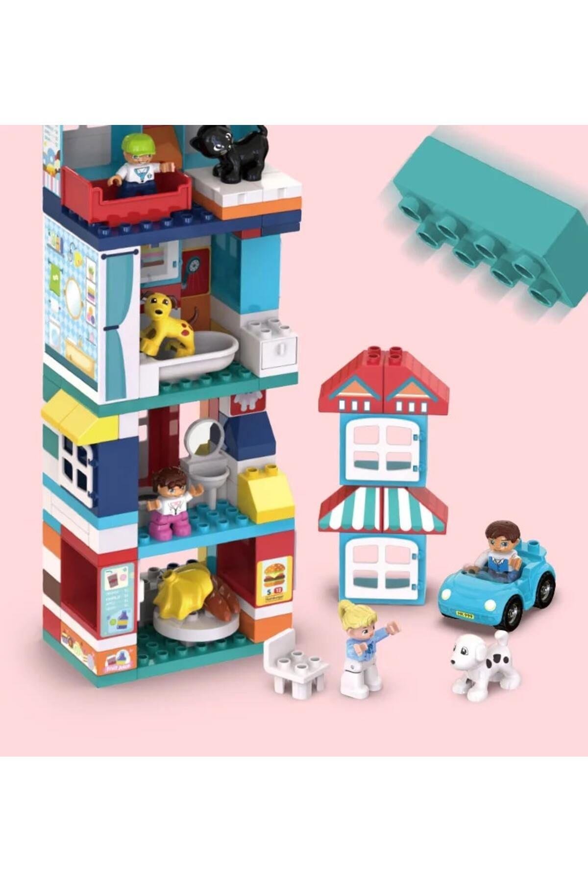 Şehir Evi Blok Seti 163 Parça-Yapı Oyuncakları