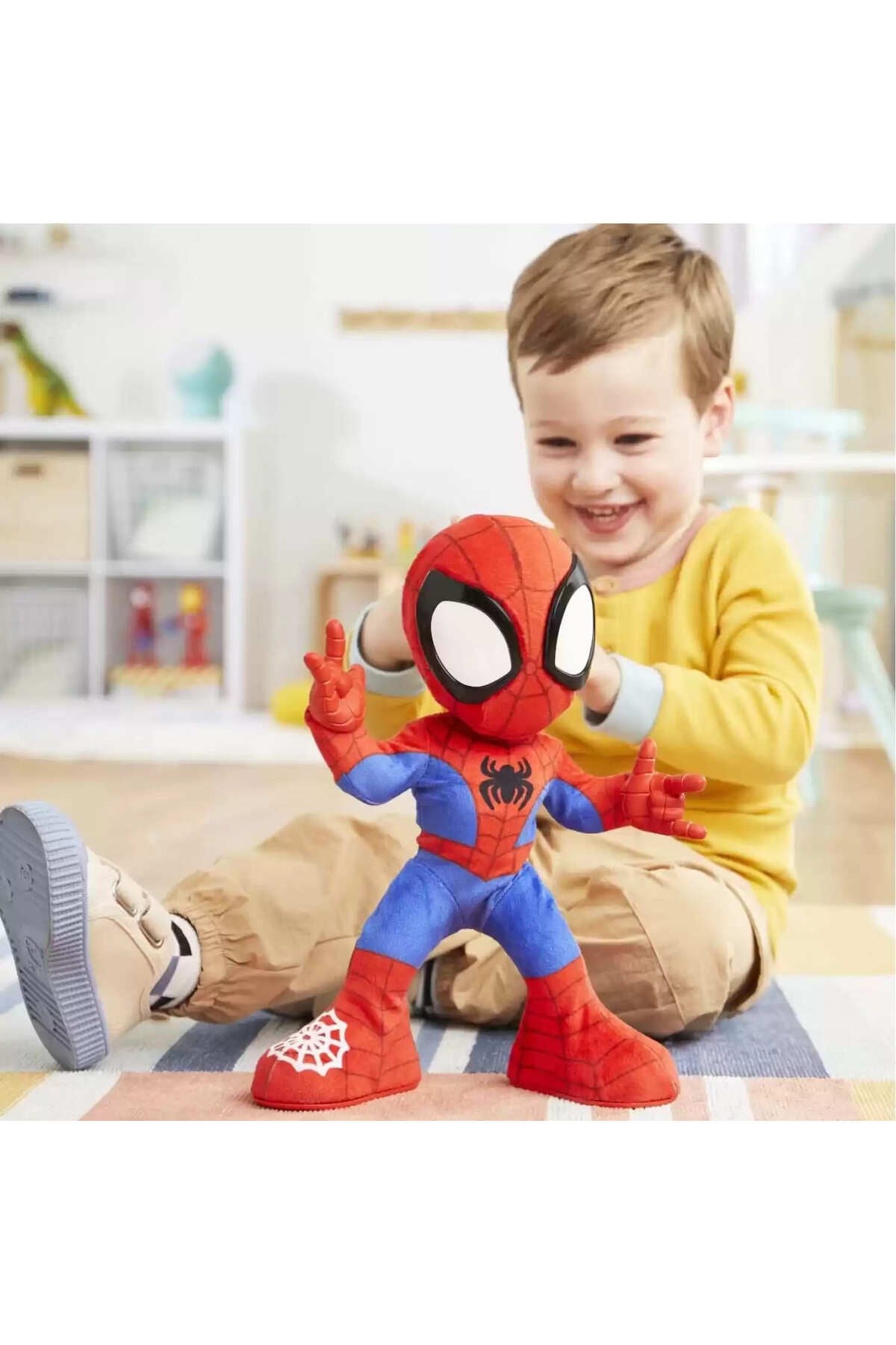 Sesli Spidey ve İnanılmaz Arkadaşları Dance 'N Crawl Spidey İnteraktif Peluş-Peluş Oyuncaklar