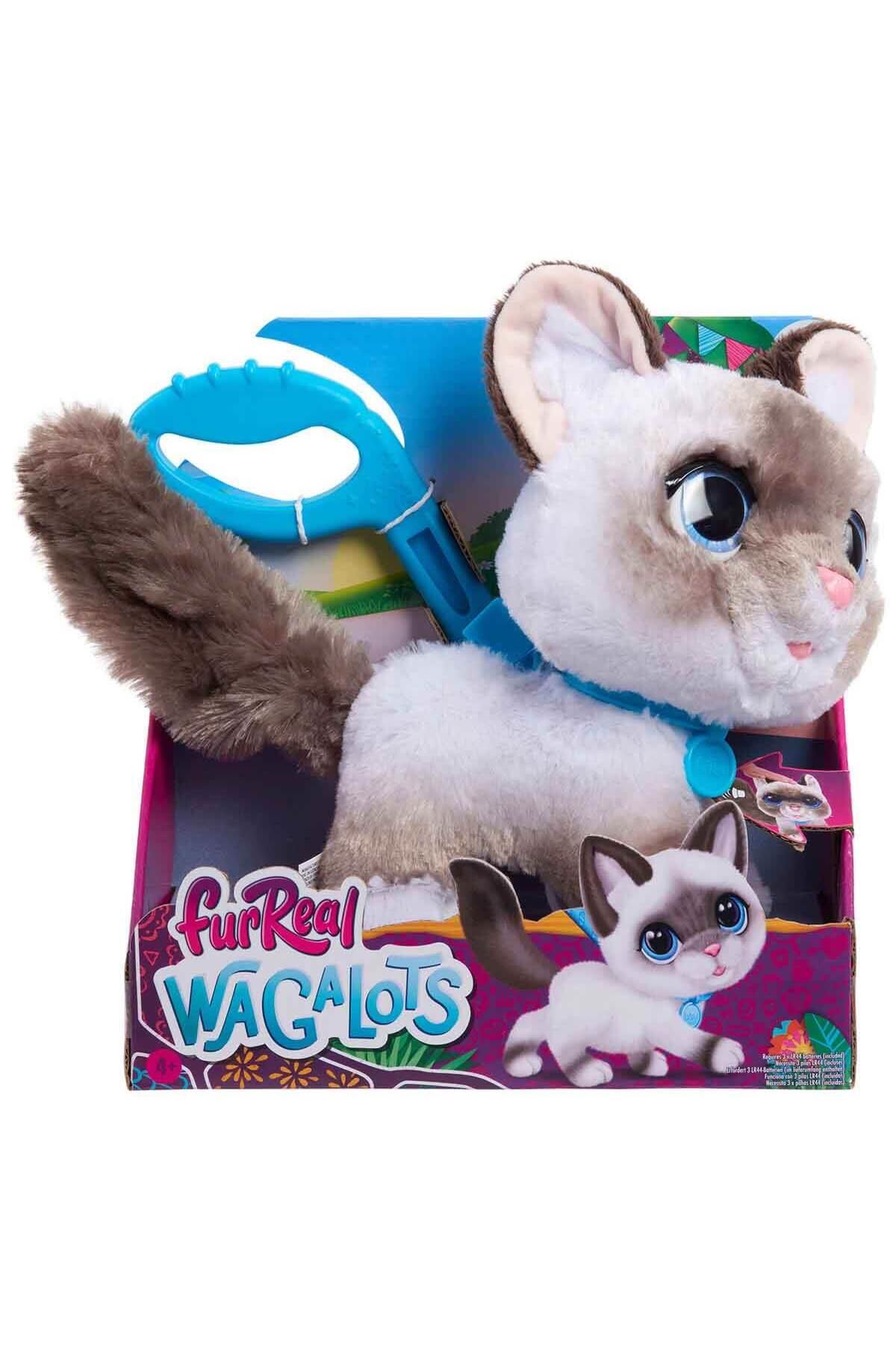 Sesli ve Hareketli Wag-A-Lot Kedi Peluş FUR00000-Hayvan Figürleri