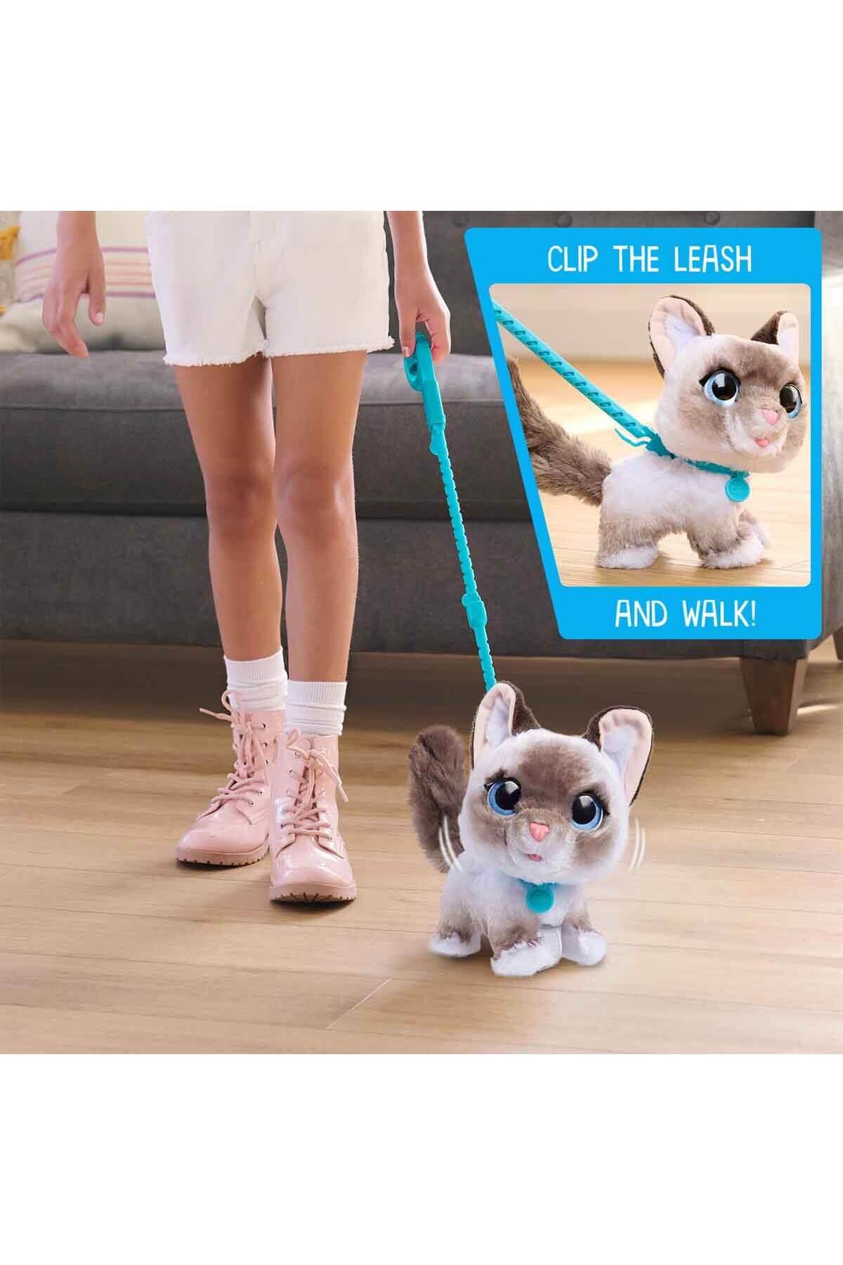 Sesli ve Hareketli Wag-A-Lot Kedi Peluş FUR00000-Hayvan Figürleri
