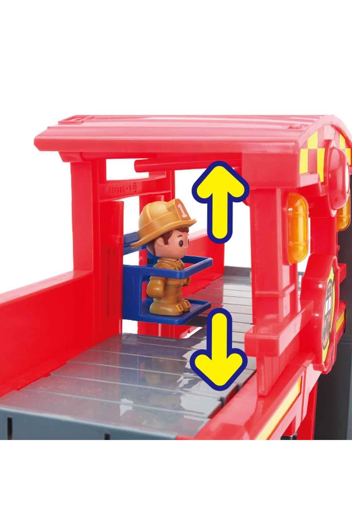 Sesli ve Işıklı İtfaiye Sahası Oyun Seti 32 Parça-Araba Garaj ve Setleri