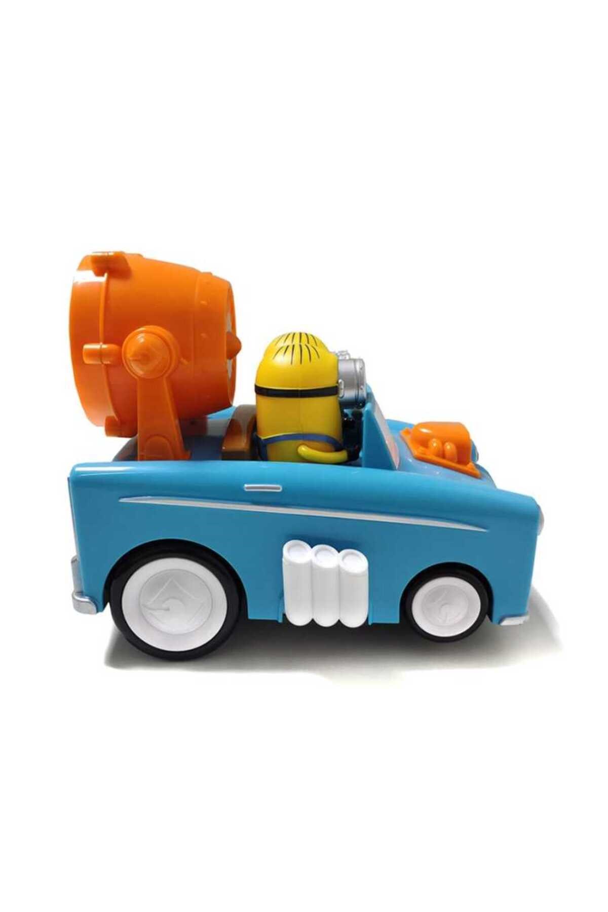 Sesli ve Işıklı Minions Figürlü Dönen Araba-Karakter Figürleri