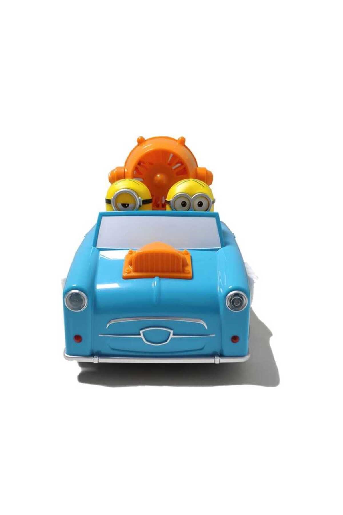 Sesli ve Işıklı Minions Figürlü Dönen Araba-Karakter Figürleri