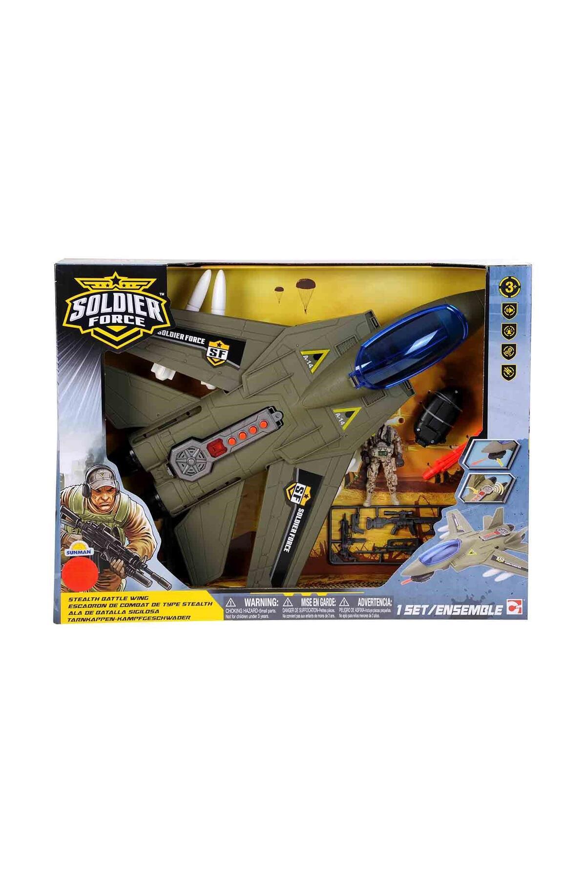 Sesli ve Işıklı Soldier Force Air Hawk Attack Oyun Seti-Erkek Oyuncakları