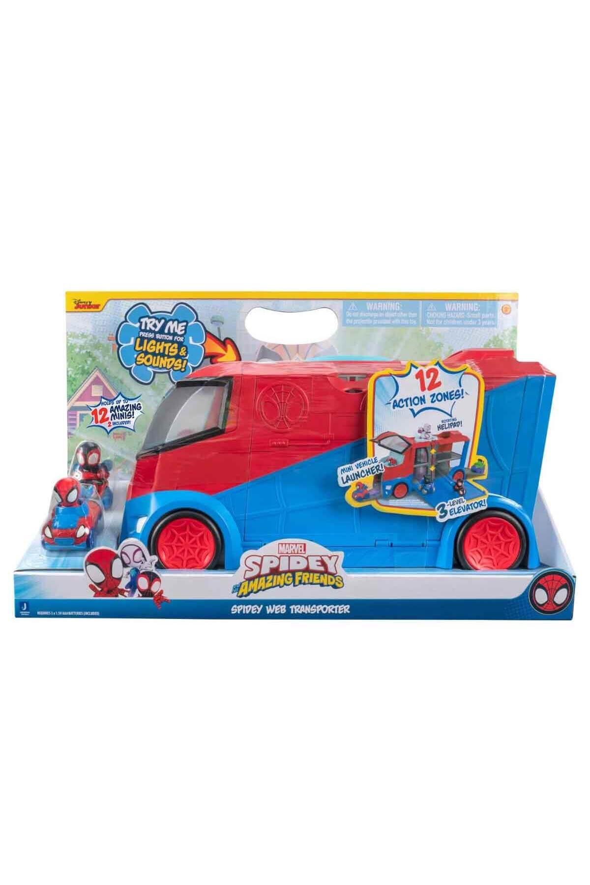 Sesli ve Işıklı Spidey Kamyon Mini Arabalar Oyun Seti 33 cm PDY22000-Oyuncak Arabalar ve Kamyonlar