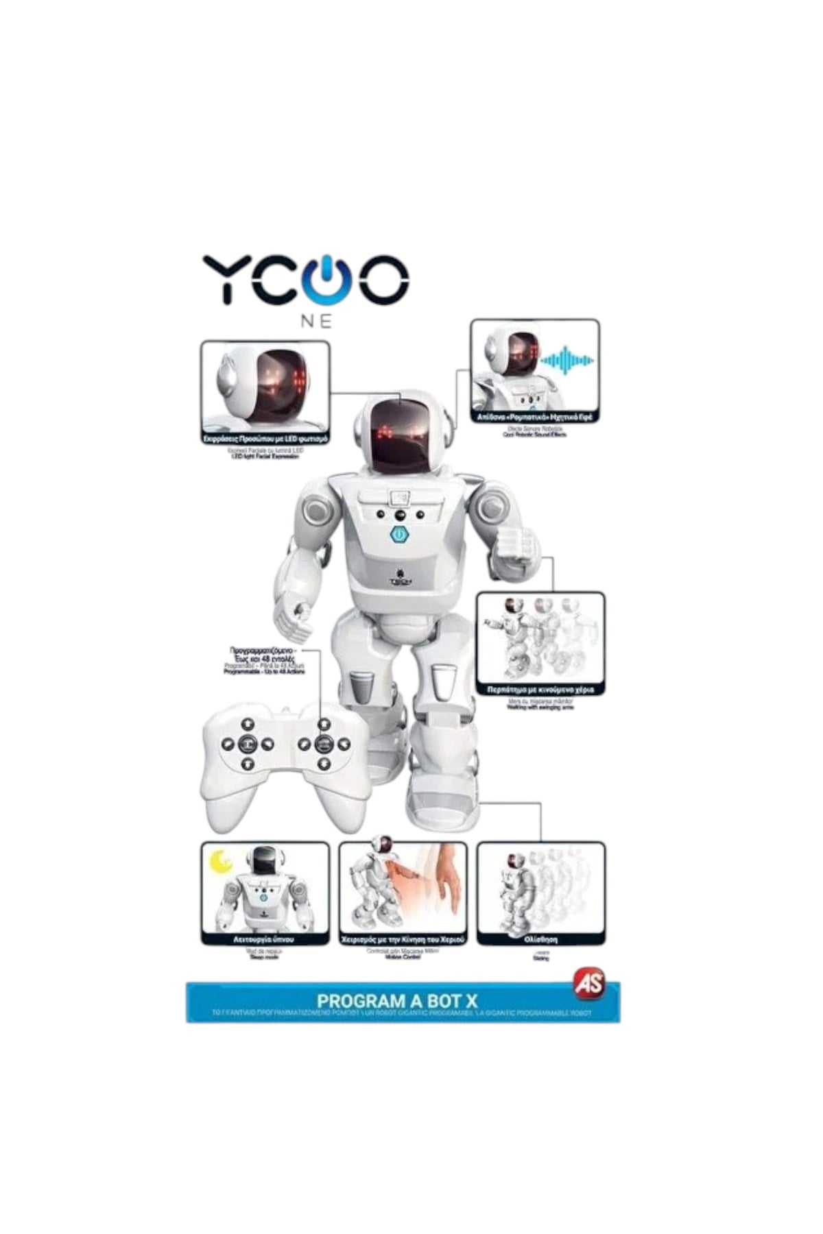 Silverlit Kumandalı Program A Bot X Robot Sesli Işıklı-Robotlar
