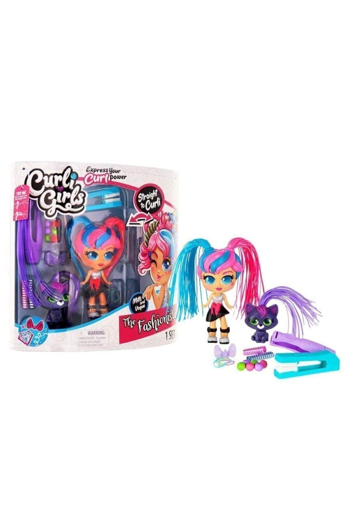 Silverlit Sıl/82086 Curli Girls Bebek Ve Evcil Hayvanı-Oyuncak Bebekler