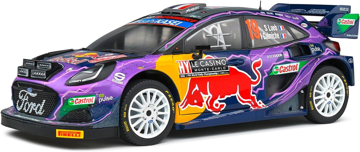 Solido 1/18-1809502 - Ford Puma RALLY1 - Winner Monte Carlo 2022-Maket Araçlar