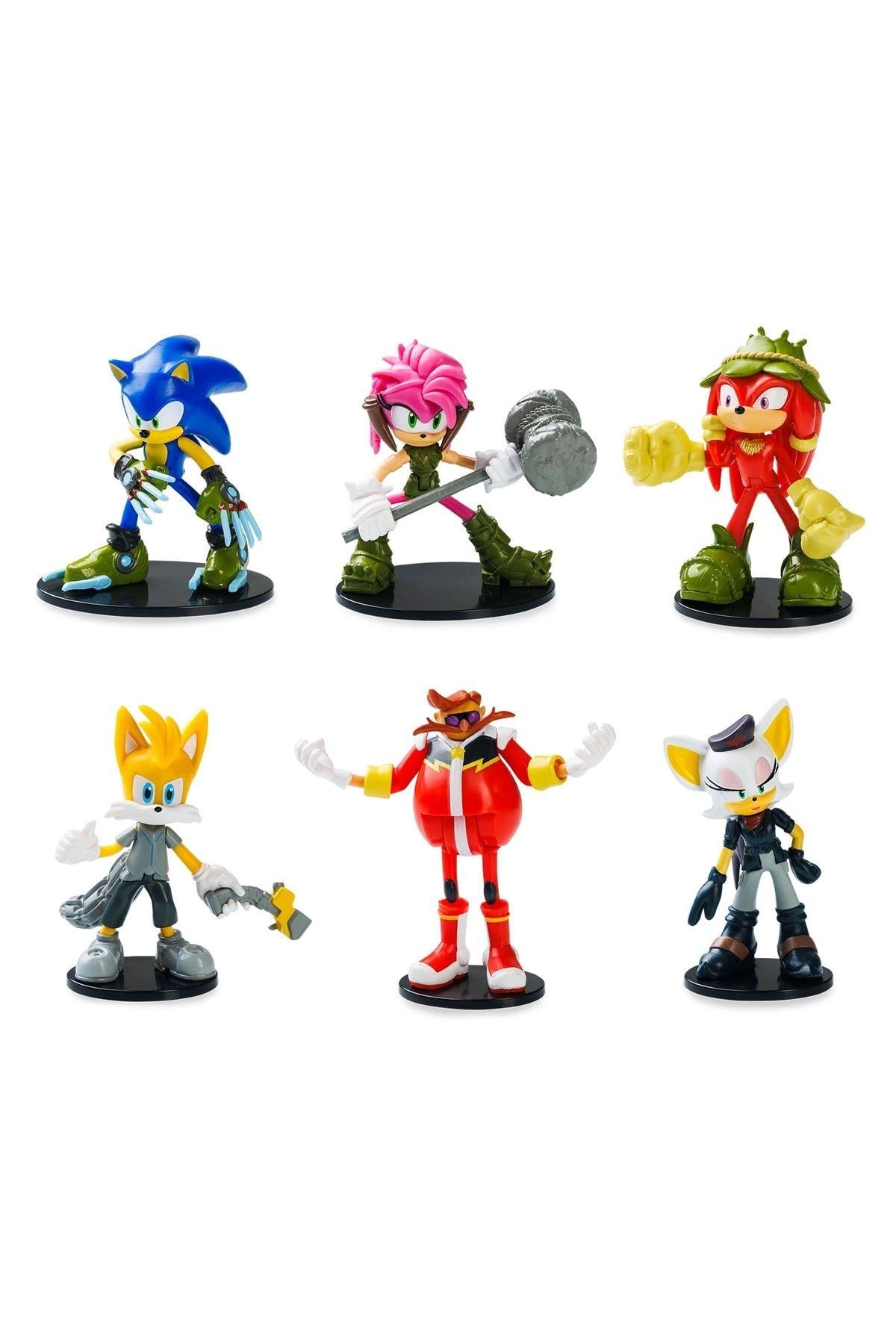 Sonic 6'lı Aksiyon Figür Set Model - PMI-SON6070-Figür Oyuncaklar