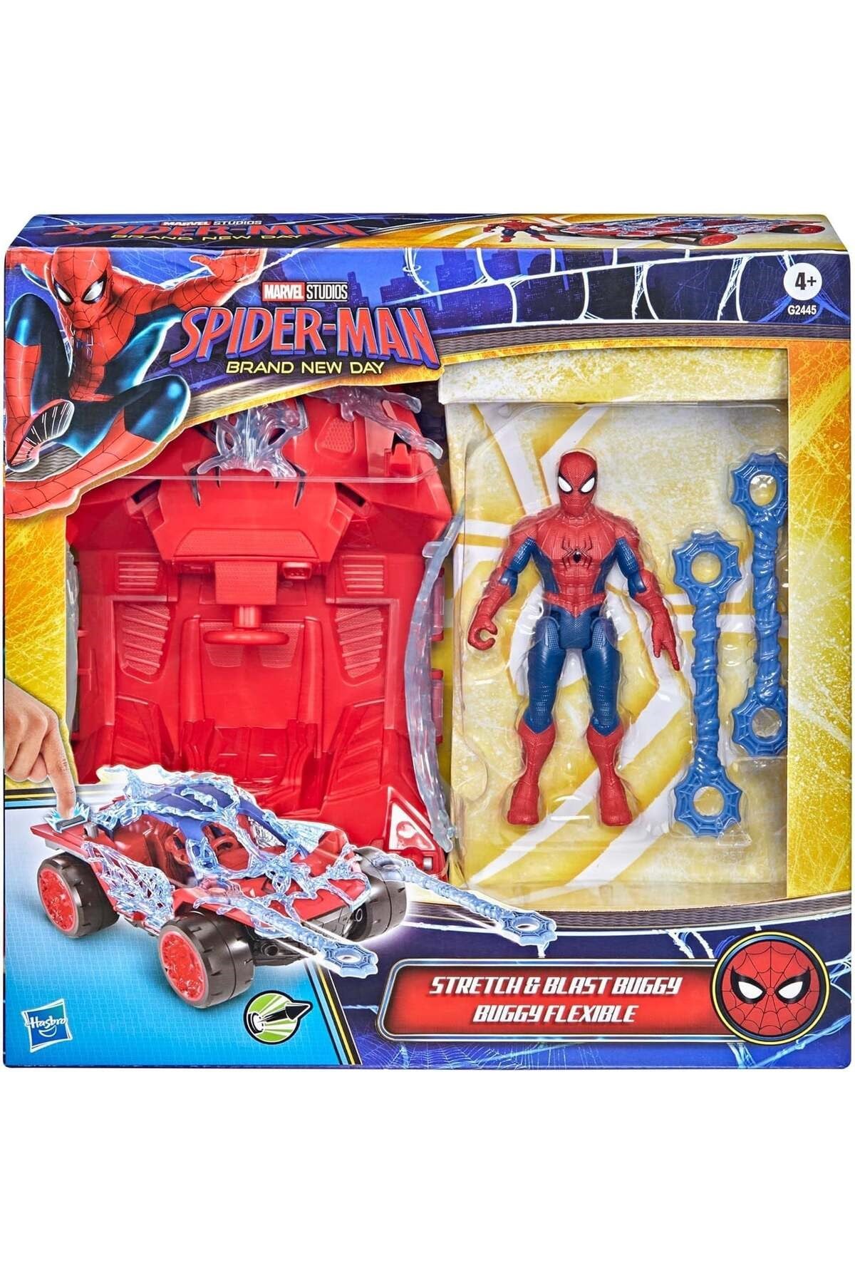 Spider-Man Actionverse Stretch Figür ve Web Blast Araç G2445-Çeşitli Figürler