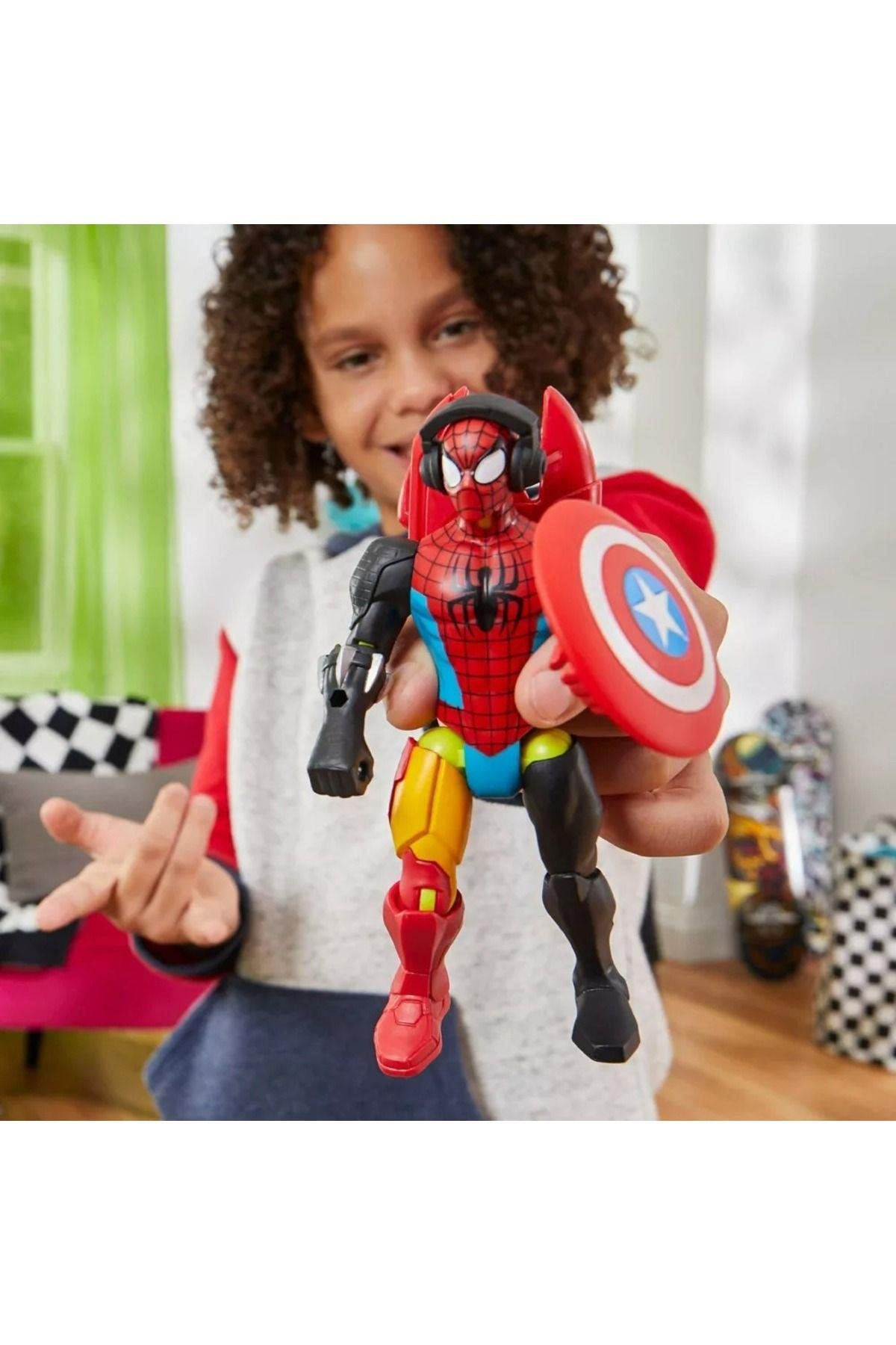 Spider-Man Mix Mashers Aksiyon Figürü – Parçalanabilir, Karıştır ve Birleştir (Orijinal Lisanslı)-Karakter Figürleri