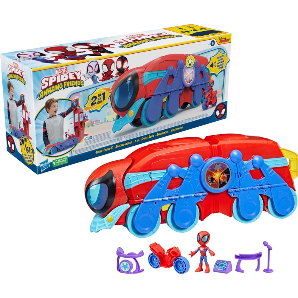 Spidey and His Amazing Friends Örümcek Komuta Aracı F3721-Karakter Figürler