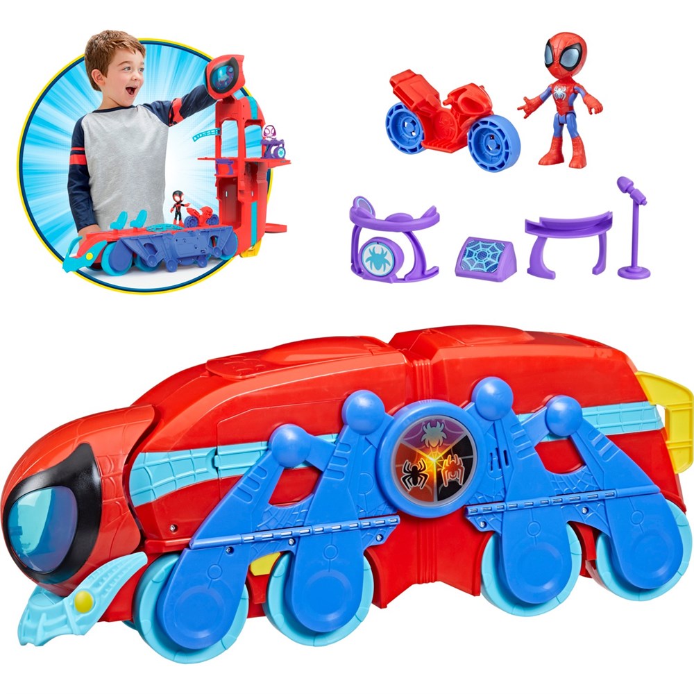 Spidey and His Amazing Friends Örümcek Komuta Aracı F3721-Karakter Figürler