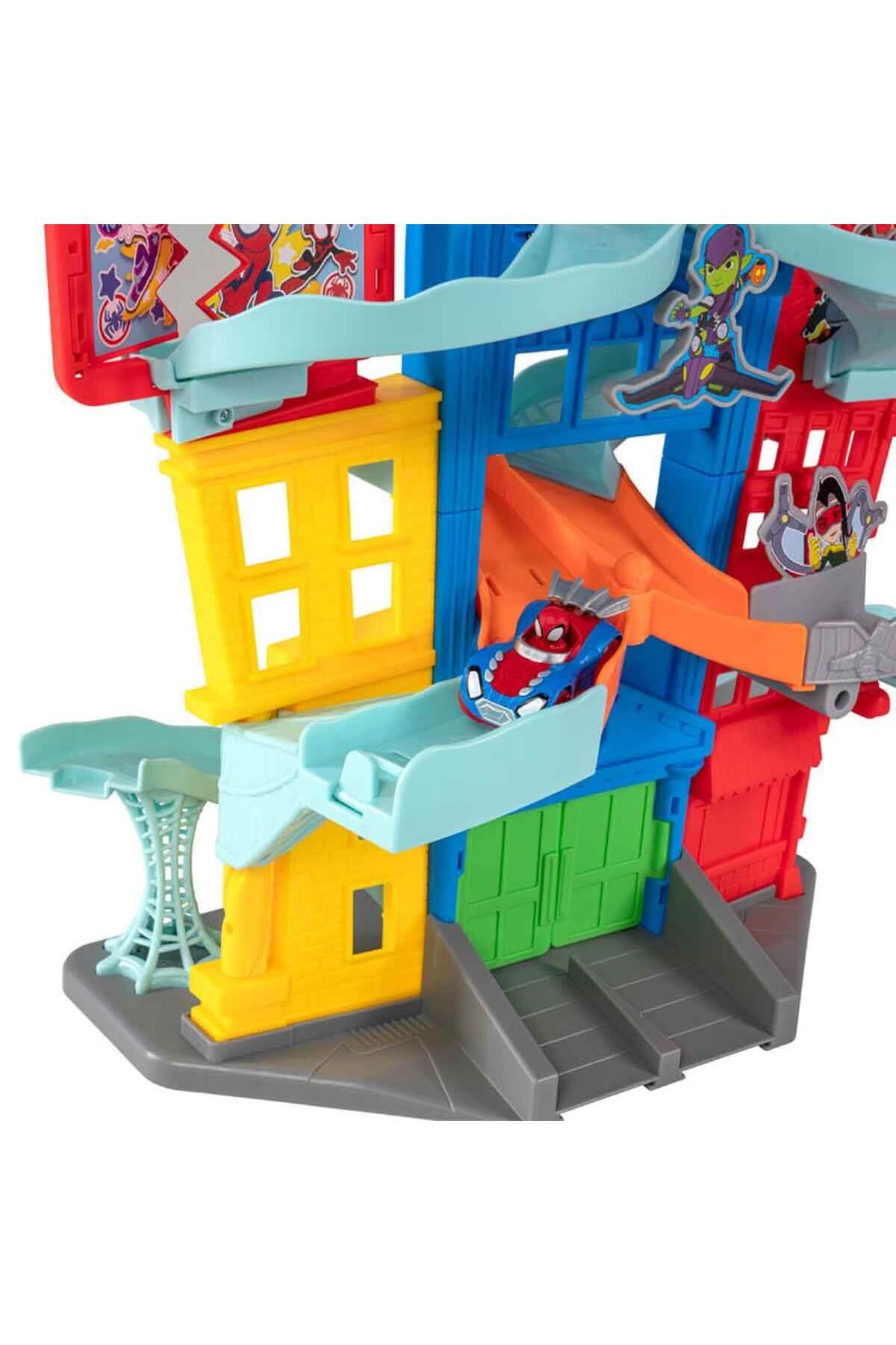 Spidey Die Cast Araba Oyun Seti 61 cm PDY17000-Araba Garaj ve Setleri