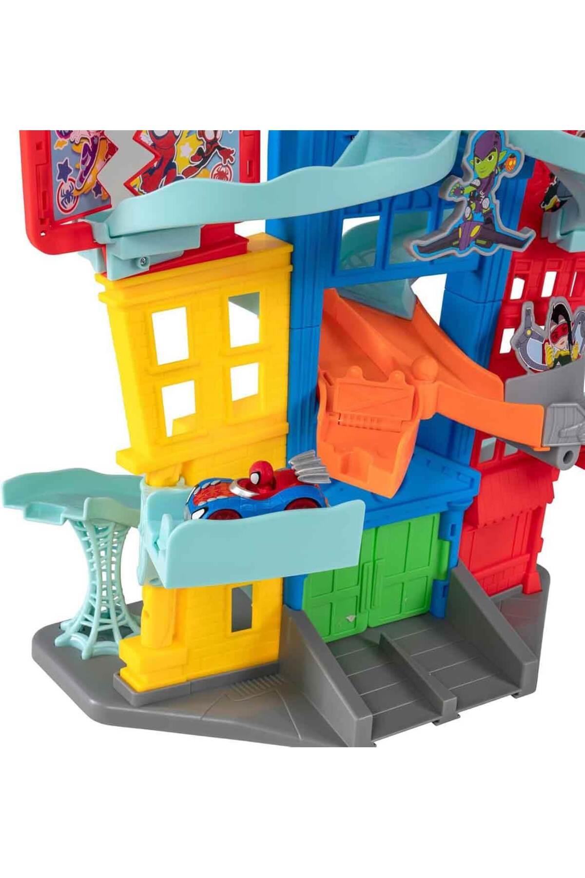 Spidey Die Cast Araba Oyun Seti 61 cm PDY17000-Araba Garaj ve Setleri