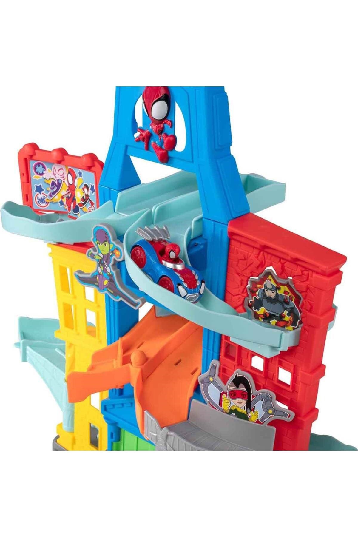 Spidey Die Cast Araba Oyun Seti 61 cm PDY17000-Araba Garaj ve Setleri