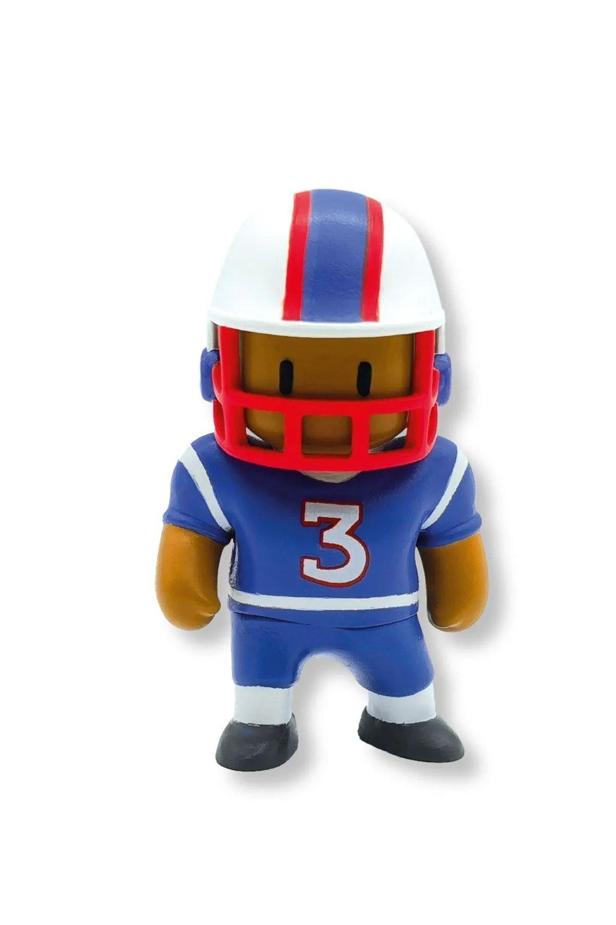 Stumble Guys Seri 1 - 3D Mini 1 i Gizemli olan 5 li Figür Seti - T-rex Quarterback Banana Guy Anubis-Karakter Figürleri